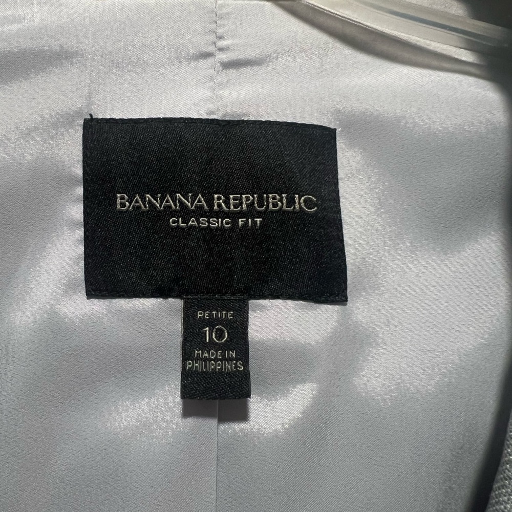Banana Republic classic fit Gray women’s blazer 10P - Picture 2 of 5
